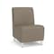 Lesro Siena Lounge Reception Armless Guest Chair, Brushed Steel, MD Farro Upholstery SN1102 - alternate 1